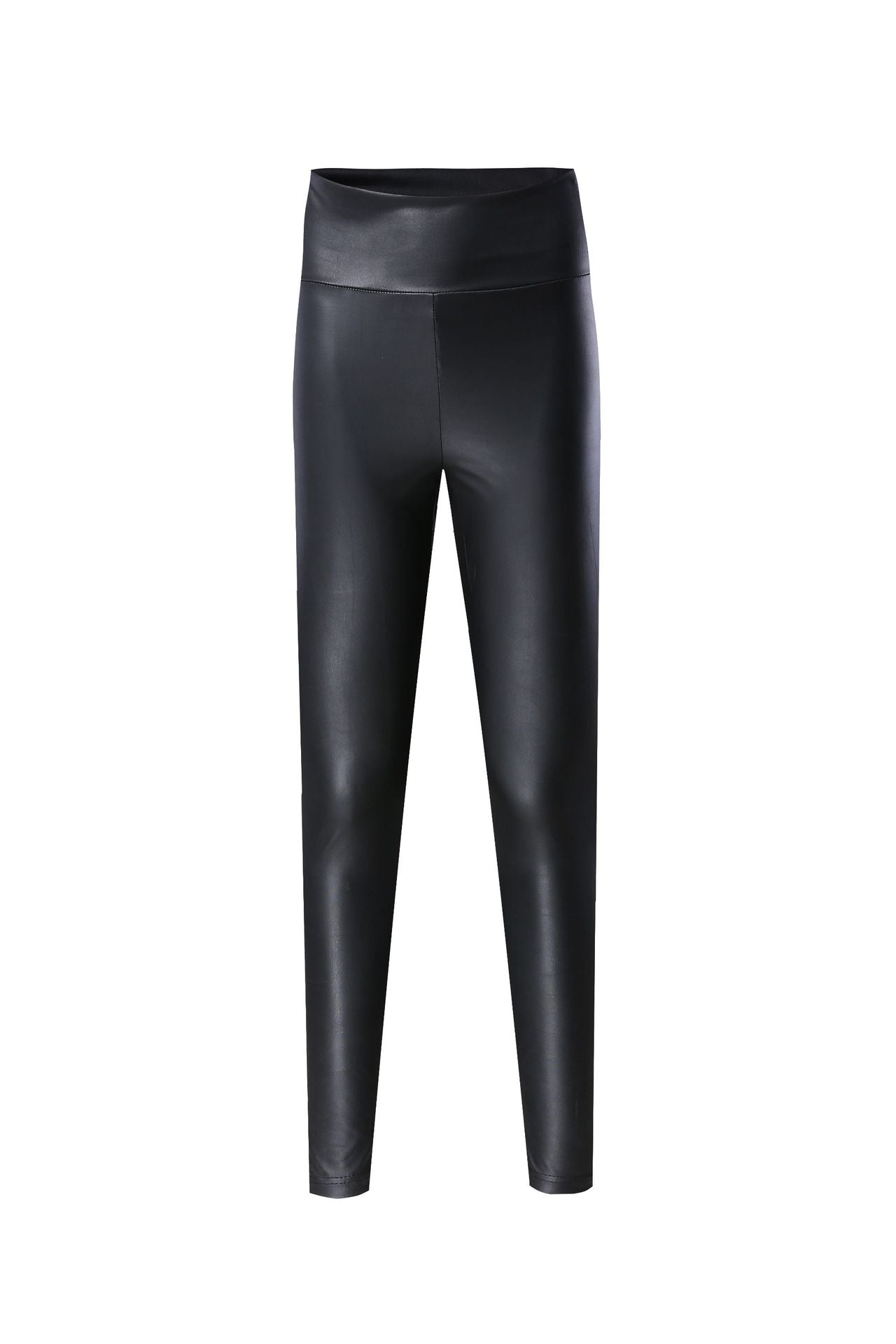 Fall/Winter Arrival Women Clothing Leather Pants High Waist Tight Stretch Feet Pants