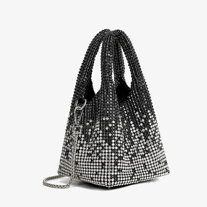 Dinner Bag Full Diamond Women Handbag Rhinestone Bucket Bag Shoulder Crossbody Women Bag King Diamond Bag