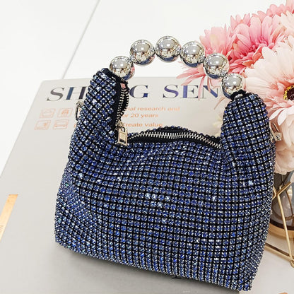 Delivery Full Diamond Handbag Women's Bag Summer Chain Diamond-Embedded Shoulder Crossbody Bag