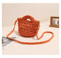 Colorful Crossbody Cotton Thread Orange without Lining