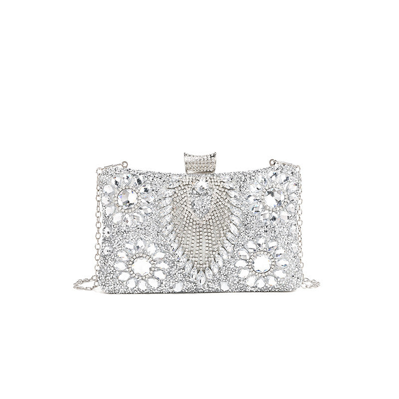 Inlaid with Diamond Dinner Bag Women Cocktail Rhinestone Bag Socialite Dress Clutch Accessories