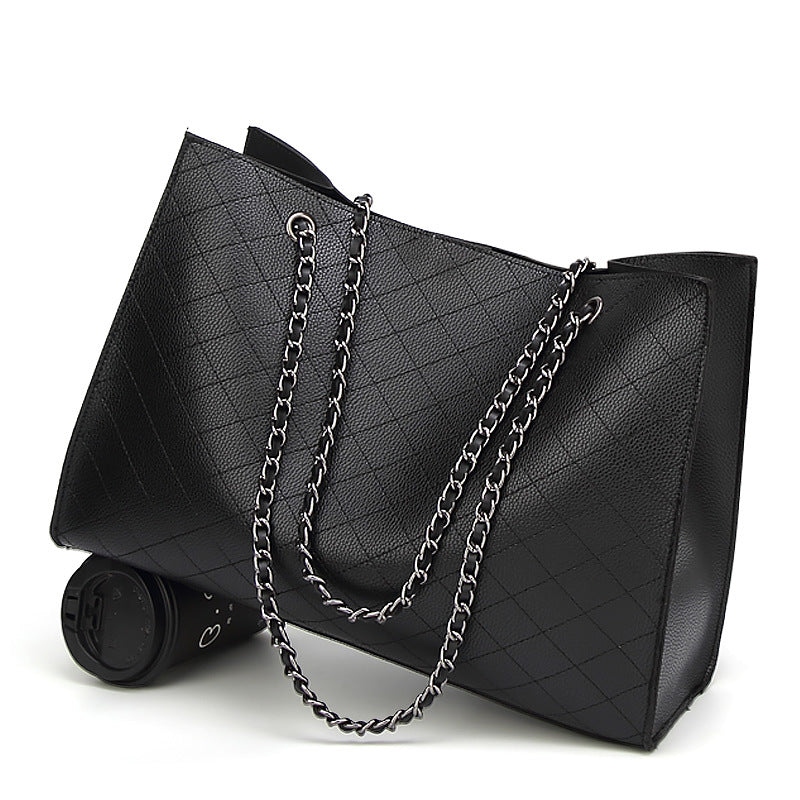 Women Bag Chain Shoulder Crossbody Hand Held Large Capacity Tote Mother Child Bag