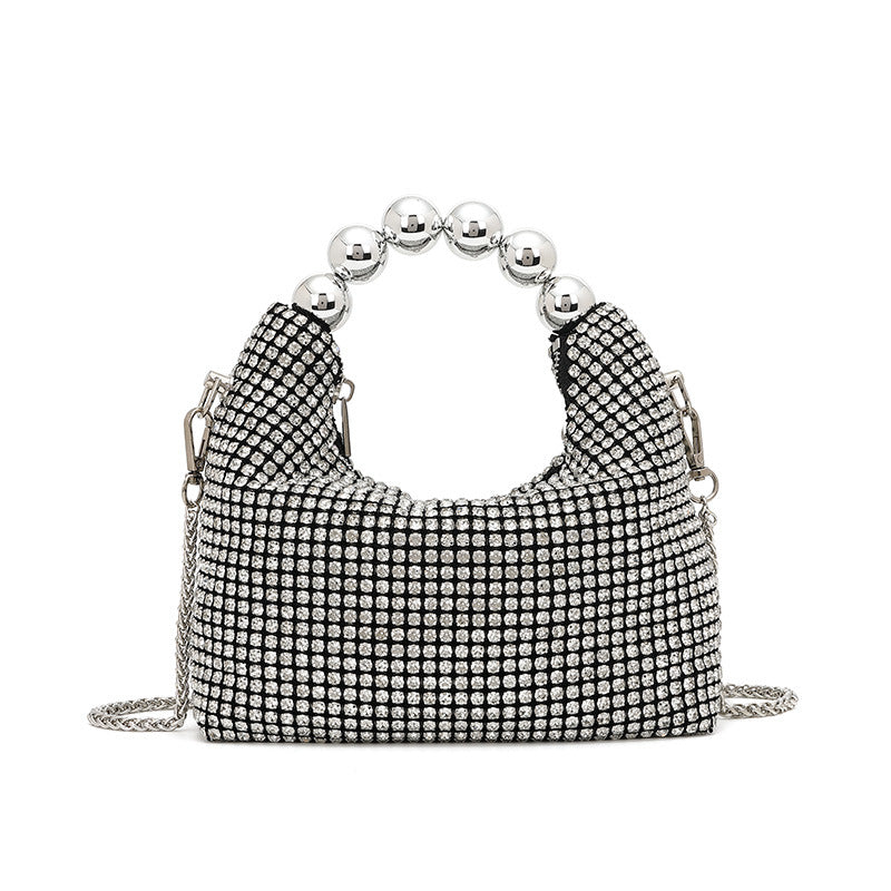 Delivery Full Diamond Handbag Women's Bag Summer Chain Diamond-Embedded Shoulder Crossbody Bag