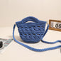 Colorful Crossbody Cotton Thread Blue Ribbon Lining